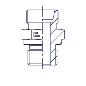 Ввертной фитинг DL08 M18x1.5 тип B (корпус)